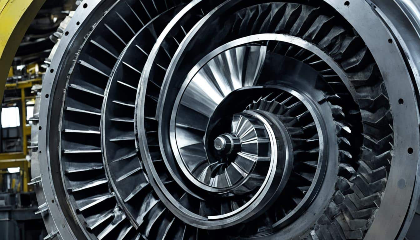 A Close Up View Of A Gas Turbine Bearing With Visible Signs Of Wear Such As Pitting Scoring And Discoloration A Close Up View Of A Gas Turbine Bearing With Visible Signs Of Wear Such As Pitting Scoring And Discoloration