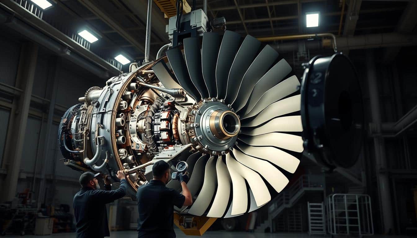 A Gas Turbine Rotor Undergoing A Comprehensive Life Extension Inspection A Gas Turbine Rotor Undergoing A Comprehensive Life Extension Inspection