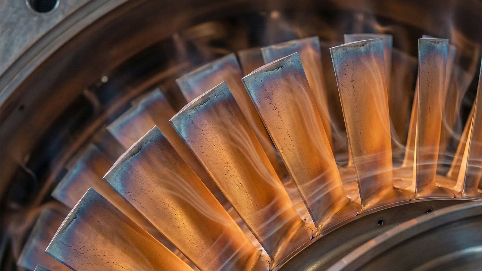 Industrial Gas Turbine Under Extreme Thermal Conditions Industrial Gas Turbine Under Extreme Thermal Conditions