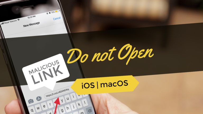 Beware of this Malicious Link! Freezes iOS & macOS devices 10 Beware of this Malicious Link! Freezes iOS & macOS devices Beware of this Malicious Link! Freezes iOS & macOS devices