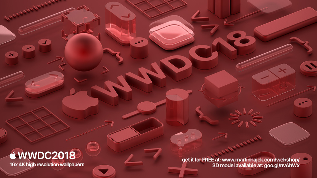 WWDC custom wallpaper red