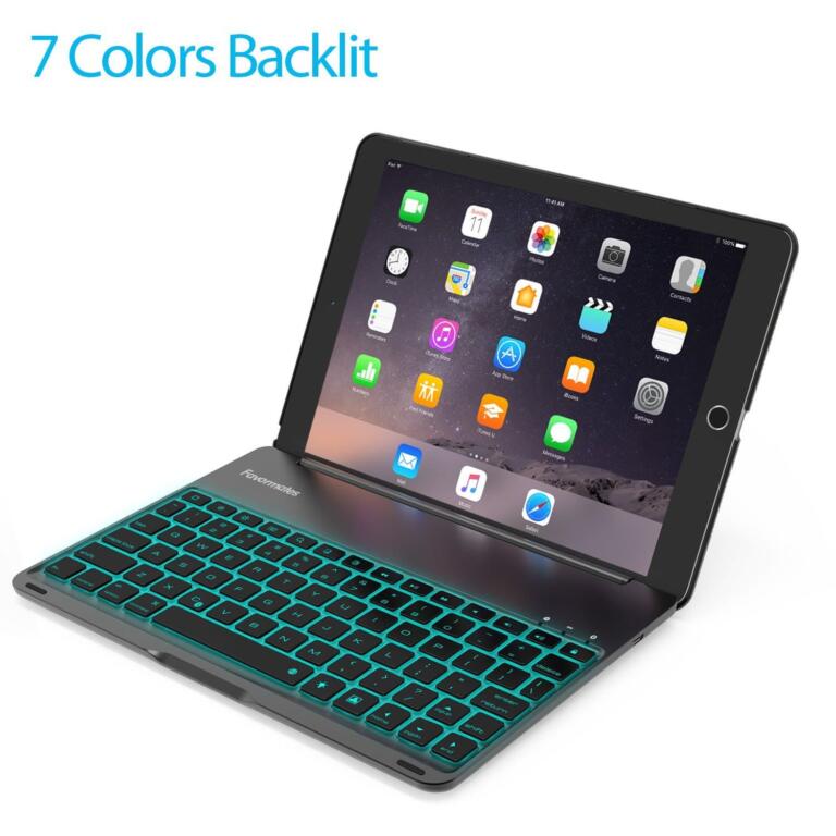 9.7 inch ipad backlit keyboard case