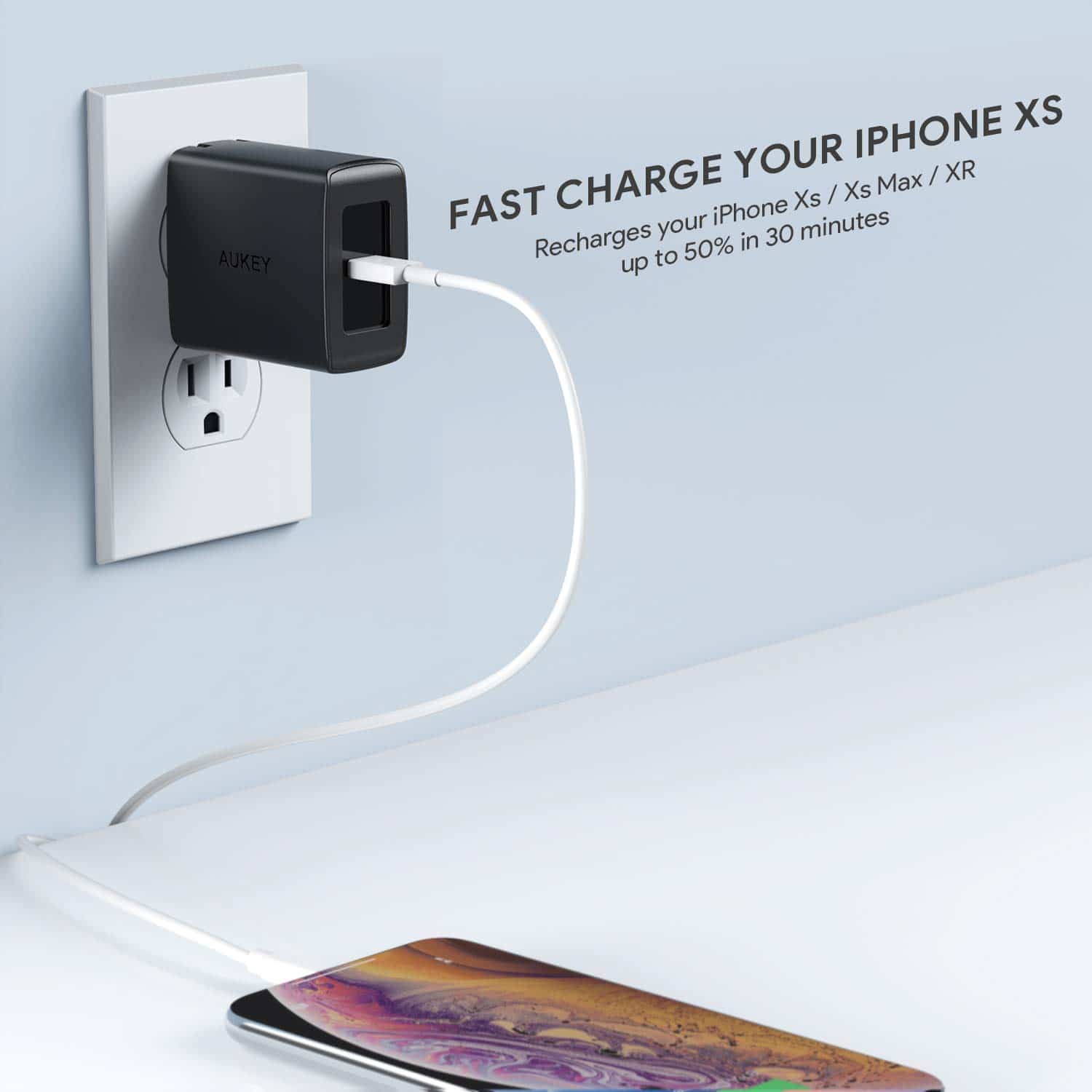 aukey 18w wall charger