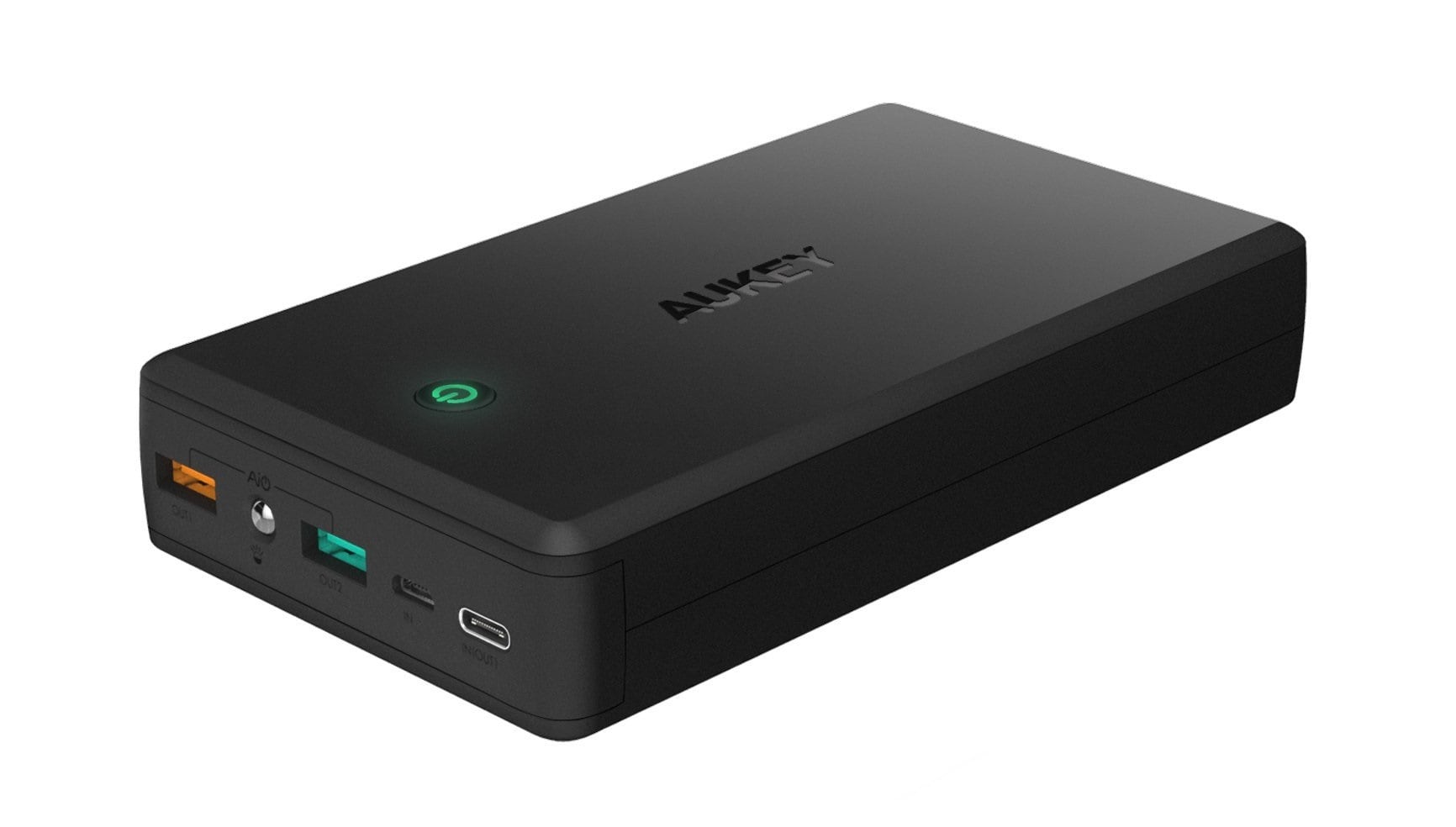 AUKEY 30000mAh USB-C Portable Charger Quick Charge 3.0 Power Bank