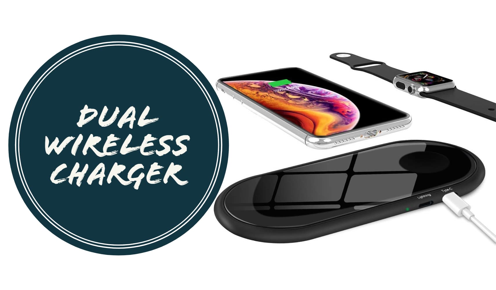 Dual Fast Wireless Charger, ZealSound (2)