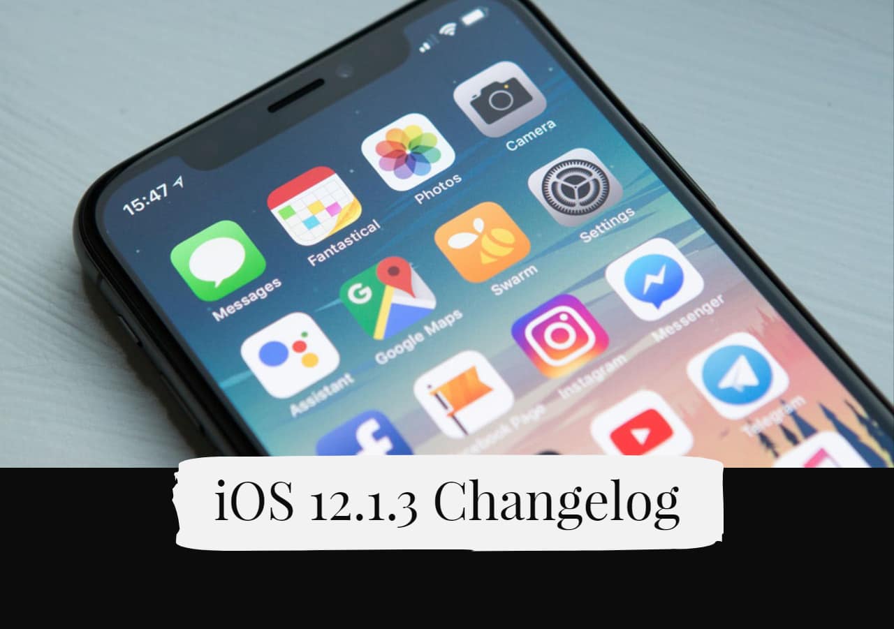 iOS 12.1.3 changelog