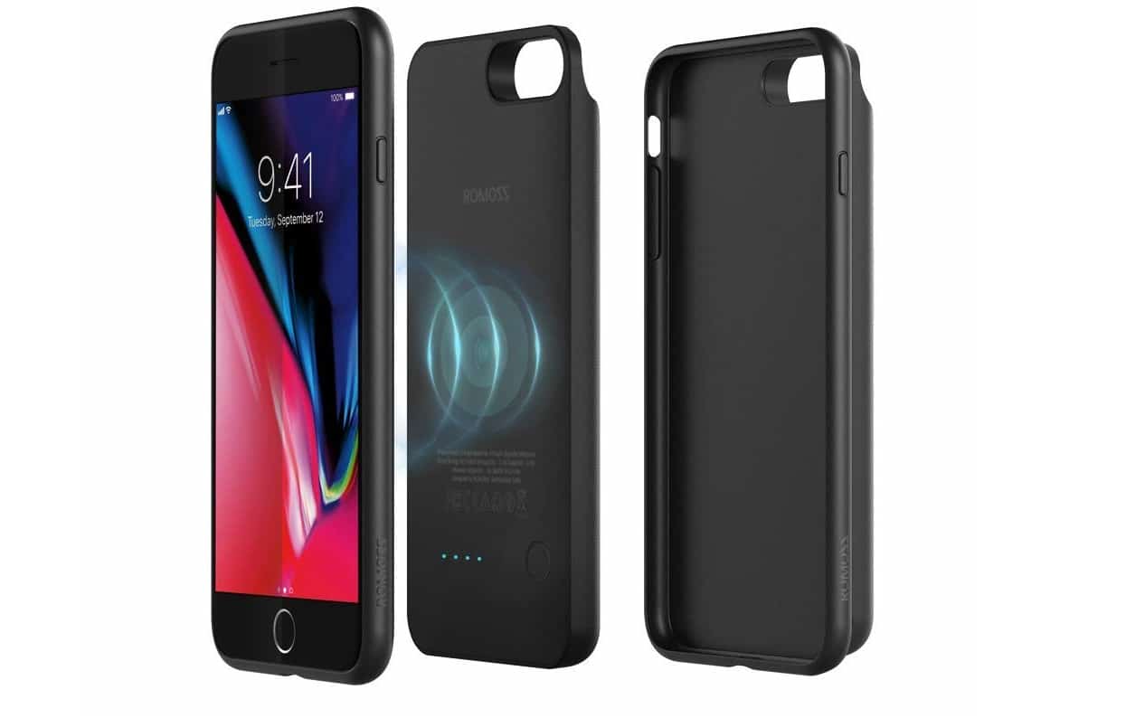 ROMOSS Qi Wireless charging battery case for iphone 8 plus