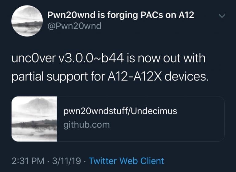 unc0ver-v300-beta-44-partial-A12X-support