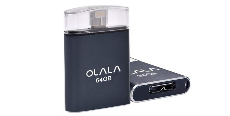 OLALA iPhone iPad Flash Drive with Apple MFi Lightning Connector-min